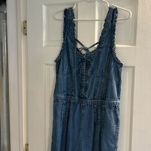 NWT Free People denim jumpsuit size medium